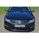 CUP Frontspoilerlippe aus ABS passend für VW  Passat CC, Typ 3CC,        R-Line ab Bj.: 2012- - Seidenmattschwarz