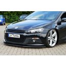 Cup Frontspoilerlippe aus ABS passend für VW  Scirocco 3, R-Line, Typ 13 Bj.: 2009-2014 - Seidenmattschwarz