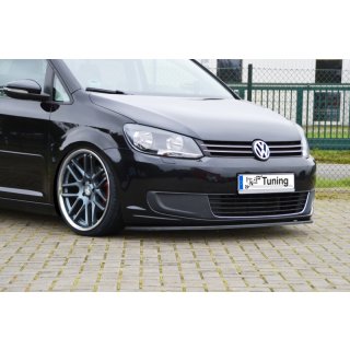 Cup Frontspoilerlippe aus ABS passend für VW  Touran Facelift Typ 1T,  GP2 Bj.: 2010-2015 - Seidenmattschwarz