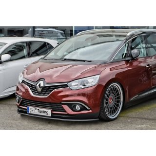 Cup Frontspoilerlippe aus ABS  passend für Renault  Scenic 4 + Gran Scenic 4 ab Bj.: 2016- - Seidenmattschwarz