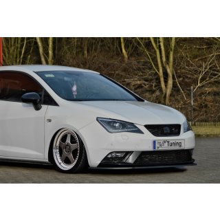 Cup Frontspoilerlippe aus ABS  passend für Seat  Ibiza 6J SC/ST Bj..2015-2017 - Seidenmattschwarz