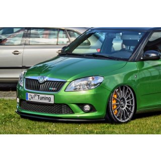 Cup Frontspoilerlippe aus ABS  passend für Skoda  Fabia RS II Bj.: 2010-2014 - Seidenmattschwarz