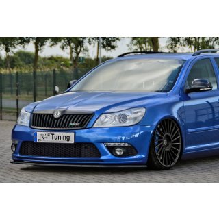 Cup Frontspoilerlippe aus ABS  passend für Skoda  Octavia RS 1Z Bj.: 2009-2013 - Seidenmattschwarz