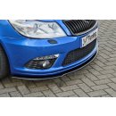 Cup Frontspoilerlippe aus ABS  passend für Skoda  Octavia RS 1Z Bj.: 2009-2013 - Seidenmattschwarz