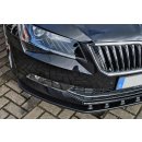 Cup Frontspoilerlippe aus ABS  passend für Skoda  Superb 3,   3T/3V Ab Bj.: 2015- - Seidenmattschwarz