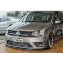 Cup Frontspoilerlippe aus ABS  passend für VW  Caddy  ab Bj.:2015- - Seidenmattschwarz