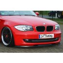 CUP Frontspoilerlippe aus ABS gefertigt passend für BMW  1er E81//87, Facelift Ab Bj.: 2007- - Seidenmattschwarz