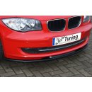 CUP Frontspoilerlippe aus ABS gefertigt passend für BMW  1er E81//87, Facelift Ab Bj.: 2007- - Seidenmattschwarz