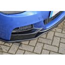 CUP Frontspoilerlippe aus ABS gefertigt passend für BMW  1er F20/F21, M- Paket Bj.: 2011-2015 - Seidenmattschwarz