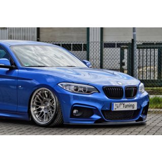 CUP Frontspoilerlippe aus ABS gefertigt passend für BMW  2er F22/F23, M235i Bj.: 2013-2016 - Seidenmattschwarz