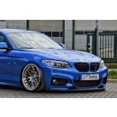 CUP Frontspoilerlippe aus ABS gefertigt passend für BMW  2er F22/F23, M235i Bj.: 2013-2016 - Seidenmattschwarz