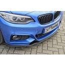 CUP Frontspoilerlippe aus ABS gefertigt passend für BMW  2er F22/F23, M235i Bj.: 2013-2016 - Seidenmattschwarz