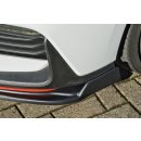 CUP Frontspoilerlippe aus ABS, mit Flaps passend für Hyundai  i30N + N-Performance ( PDE) ab Bj.: 2017- - Seidenmattschwarz