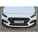 CUP Frontspoilerlippe aus ABS, mit Flaps passend für Hyundai  i30N + N-Performance ( PDE) ab Bj.: 2017- - Seidenmattschwarz