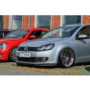 Cup Frontspoilerlippe aus ABS, nicht passend an Modell GTI + GTD passend für VW  Golf 6, Typ.1K Bj.: 2008-2013 - Seidenmattschwarz