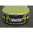 Cup Frontspoilerlippe aus ABS, nur passend für Fahrzeuge mit Styling Stoßstange passend für Skoda  Superb 2,   3T Bj.: 2008-2013 - Seidenmattschwarz