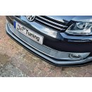 Cup Frontspoilerlippe aus ABS, nur passend für Modell Cross Touran passend für VW  Touran Facelift Typ 1T,  GP2 Bj.: 2010-2015 - Seidenmattschwarz