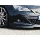 Frontspoiler aus ABS   passend für Opel  Astra J GTC ab Bj.: 11/2012- - Seidenmattschwarz