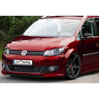 Frontspoiler Sportive aus ABS  passend für VW  Touran Facelift Typ 1T,  GP2 Bj.: 2010-2015 - Seidenmattschwarz