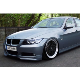 Frontspoilerecken Satz aus ABS passend für BMW  3er E90/E91 Bj.: 2005-2008 - Seidenmattschwarz