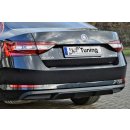 Heckdiffusor aus ABS, nicht für Fahrzeuge mit sichtbaren Endrohren passend für Skoda  Superb 3,   3T/3V Ab Bj.: 2015- - Seidenmattschwarz