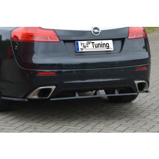 Heckeinsatz für Original OPC Stoßstange aus ABS,  nur passend für Sports Tourer passend für Opel  Insignia OPC Ab Bj.: 2009- - Seidenmattschwarz