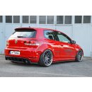 IN Liberty Style Radlaufverbreiterung 4 tlg.  aus ABS Kunststoff gefertigt passend für Golf 6 GTI ( andere Golf 6 Ausführungen mit Anpassungsarbeiten ) passend für VW  Golf 6, Typ.1K Bj.: 2008-2013 - Seidenmattschwarz