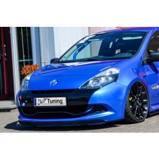 Cup Frontspoilerlippe aus ABS  passend für Renault  Clio 3, RS Phase 2 Bj.: 2008-2014 - Seidenmattschwarz