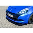 Cup Frontspoilerlippe aus ABS  passend für Renault  Clio 3, RS Phase 2 Bj.: 2008-2014 - Seidenmattschwarz