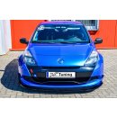 Cup Frontspoilerlippe aus ABS  passend für Renault  Clio 3, RS Phase 2 Bj.: 2008-2014 - Seidenmattschwarz