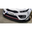 CUP Frontspoilerlippe aus ABS passend für Kia  Ceed GT, Pro Ceed GT Bj.:2013-2018 - Seidenmattschwarz