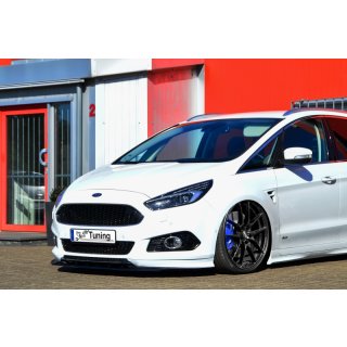 CUP Frontspoilerlippe aus ABS passend für Ford  S-Max 2 Bj.: 2015-2019 - Seidenmattschwarz