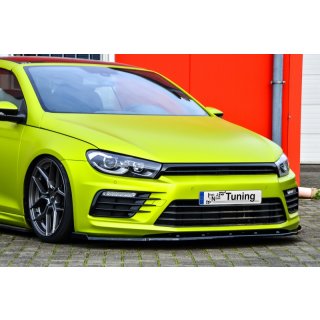 Cup Frontspoilerlippe aus ABS, Phase 2 mit seitlichem Wing passend für VW  Scirocco R Facelift ab Bj.: 2014 - Seidenmattschwarz