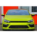 Cup Frontspoilerlippe aus ABS, Phase 2 mit seitlichem Wing passend für VW  Scirocco R Facelift ab Bj.: 2014 - Seidenmattschwarz