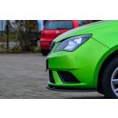 Cup Frontspoilerlippe aus ABS  passend für Seat  Ibiza 6J SC/ST Bj.:2012-2015 - Seidenmattschwarz