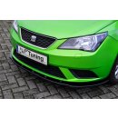 Cup Frontspoilerlippe aus ABS  passend für Seat  Ibiza 6J SC/ST Bj.:2012-2015 - Seidenmattschwarz