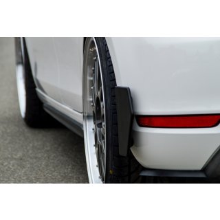 Hintere Seiten Flaps/Flicks Satz, aus ABS Kunststoff gefertigt, nur passend Golf 6 GTI/GTD passend für VW  Golf 6, Typ.1K Bj.: 2008-2013 - Seidenmattschwarz