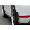 Hintere Seiten Flaps/Flicks Satz, aus ABS Kunststoff gefertigt, nur passend Golf 6 GTI/GTD passend für VW  Golf 6, Typ.1K Bj.: 2008-2013 - Seidenmattschwarz