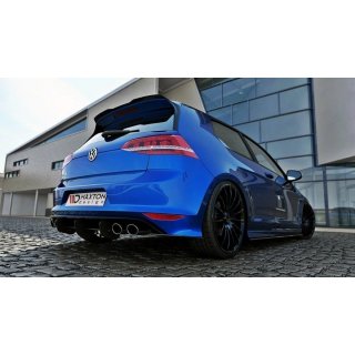 VW GOLF 7 R HATCHBACK Diffusor Heck Ansatz für Heckschürze für & Heck Ansatz Flaps Diffusor für