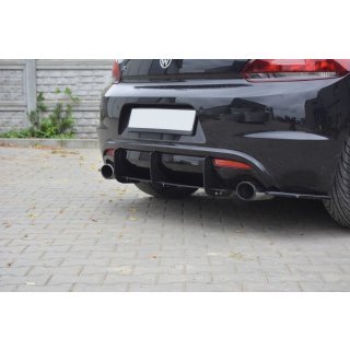 VW SCIROCCO R Diffusor Heck Ansatz für Heckschürze für & Heck Ansatz Flaps Diffusor für