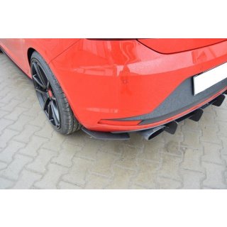 SEAT LEON III CUPRA Diffusor Heck Ansatz für Heckschürze für & Heck Ansatz Flaps Diffusor für