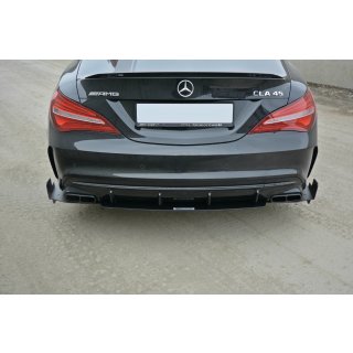 SPORT Heck Ansatz Flaps Diffusor für Mercedes CLA A45 AMG C117 Facelift