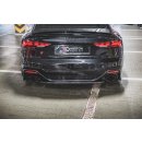 Mittlerer Diffusor Heck Ansatz für Audi RS5 F5 Facelift schwarz matt