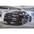 Mittlerer Diffusor Heck Ansatz für Audi RS5 F5 Facelift schwarz matt