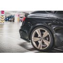 Heck Ansatz Flaps Diffusor für Audi RS5 F5 Facelift schwarz Hochglanz