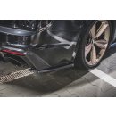 Heck Ansatz Flaps Diffusor für Audi RS5 F5 Facelift schwarz Hochglanz