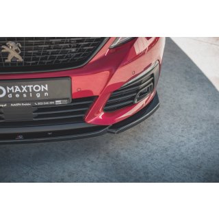 Front Ansatz V.2 für Peugeot 308 GT Mk2 Facelift schwarz matt