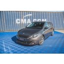 Front Ansatz V.1 für Peugeot 308 Mk2 Facelift schwarz Hochglanz