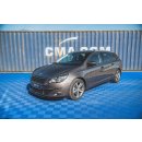 Seitenschweller Ansatz für Peugeot 308 SW Mk2 Facelift schwarz matt