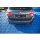 Heck Ansatz Flaps Diffusor für Peugeot 308 SW Mk2 Facelift schwarz matt